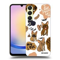 Silikónový čierny obal pre Samsung Galaxy A25 A256B 5G - Frenchies