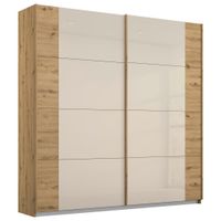 Rauch Möbel SKŘÍŇ S POSUVNÝMI DVEŘMI, šampaňská, dub artisan, 181/210/62 cm