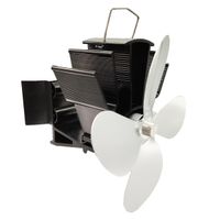 Ventilátor na dymovod FLAMINGO štvorlopatkový magnetický, strieborný FLHSF17-262