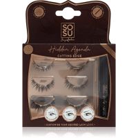 SOSU Cosmetics Hidden Agenda Cutting Edge αυτοκόλητες βλεφαρίδες σε τουφάκια χωρίς κόμπο 10 mm, 12 mm, 14 mm