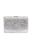 DGN 275-22y Women's Evening Dress Clutch Bag Sequin Silver