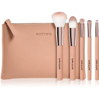 Notino Glamour Collection Travel Brush Set with Pouch набір косметичних пензликів дорожній варіант