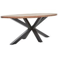 Livetastic JEDÁLENSKÝ STÔL, akácia, čierna, farba akácie, 160/90/76 cm