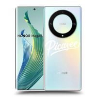 Silikónový prehľadný obal pre Honor Magic5 Lite 5G - Picasee - old logo - white