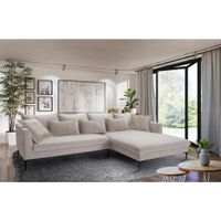 Livetastic ROHOVÁ SEDACIA SÚPRAVA, textil, béžová