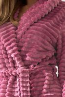 Huňatý dámský župan LaL 2416 Robin Světle fialová M