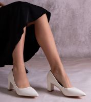 Gemre Tunia fehér oszlopos cipő