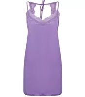 Pri Bieliźniana satynowa sukienka koronka mini