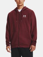 Under Armour UA Essential Fleece FZ Hood Majica dugih rukava crvena