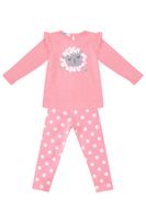 Denokids Kuzucuk Baby Girl Pink Tunic Leggings Set