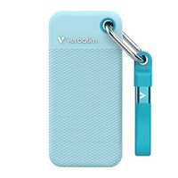 Verbatim 32324, SSD Externí Pocket SSD letní edice, 32324, 1000GB, polární modrý, obsahuje 2x gumový kryt(černý a polární modrý), USB C
