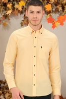 G771 DEWBERRY MEN'S SHIRT-PLAIN YELLOW