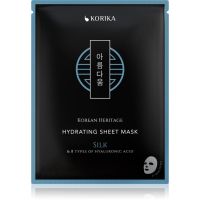 KORIKA Korean Heritage Silk & 8 Types of Hyaluronic Acid Hydrating Sheet Mask maska nawilżająca w płacie 25 g