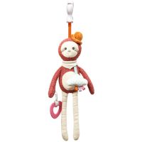 BabyOno Have Fun Pram Hanging Toy with Teether κρεμαστό παιχνίδι δραστηριοτήτων με έντονα χρώματα με μασητικό Sloth Leon 1 τμχ