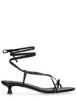 35mm Paige Nappa Leather Lace-up Sandals