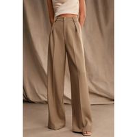 Edle High Waist Hose, Beige