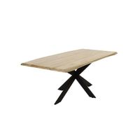 P & B JEDÁLENSKÝ STÔL, dub, čierna, farba duba, 220/100/76 cm