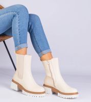 marka niezdefiniowana Black cowboy boots on the block heel Abigail