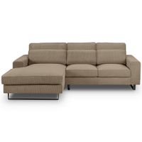 MID.YOU ROHOVÁ SEDAČKA, textil, béžová hnědá