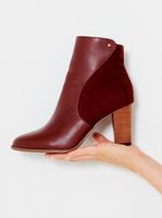 Burgundy Ankle Boots CAMAIEU - Women