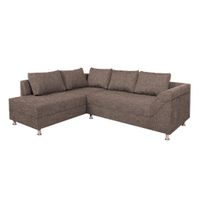 P & B ROHOVÁ SEDAČKA, kompozitné drevo, textil, cappuccino
