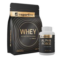 SADA: Protein inSPORTline WHEY 700g + Stimulant inSPORTline AlphaForce, 90 kapslí  vanilka