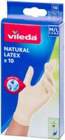 Rukavice Vileda Natural Latex, M/L, bal. 10 ks