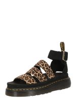 Dr. Martens Sandale 'Clarissa II Quad'  cappuccino / svijetlosmeđa / žuta / crna