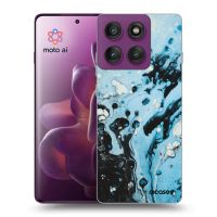 Silikónový čierny obal pre Motorola Edge 60 Pro - Organic blue