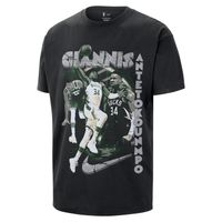 Nike NBA Giannis Antetokounmpo Tee - Pánske - Tričko Nike - Čierne - II7128-010 - Veľkosť: M
