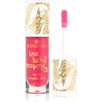 essence love, luck & dragons toniran balzam za ustnice in lica odtenek 01 4 ml