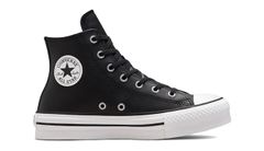 Converse Chuck Taylor All Star Eva Lift Platform Leather High Top - Pánske - Tenisky Converse - Čierne - A02485C - Veľkosť: 37