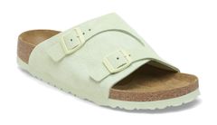 Birkenstock Zürich Suede Leather Narrow Fit Ženy - Sandály Birkenstock - Zelená - B1026826-8 - Size: 8