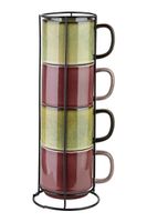 Affek Design sada šálok so stojanom z porcelánu 15 x 15 x 36 cm