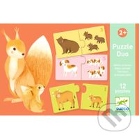 Puzzle duo: Mláďatá zvierat - puzzle z kategorie Maxi dílky