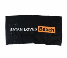 Ręcznik (ręcznik kąpielowy) HOLY BLVK - SATAN UWIELBIA PLAŻĘ