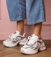 Gemre Białe sneakersy sportowe na masywnej podeszwie Aries