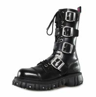 Lederschuhe Unisex - Polido Black - NEVERMIND - 1411404B 39