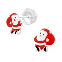 Olivie Strieborné náušnice SANTA CLAUS 5420