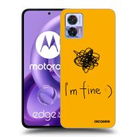 Silikónový prehľadný obal pre Motorola Edge 30 Neo - I am fine