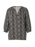 ZABAIONE Bluza 'Co44rnelia'  taupe siva / crna / bijela