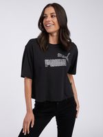 Puma ESS+ Marbleized Tricou Negru