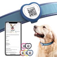 PawView Smart Tag szív okoscímke kutyáknak - kék