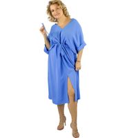 Pri Oversize dress with belt and V neckline SOPHIA