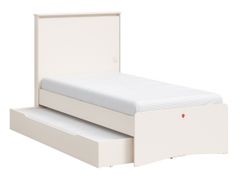 Študentská posteľ 100x200cm s prístelkou vendella - béžová