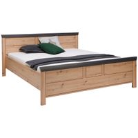 Hom`in POSTEĽ, 180/200 cm, tmavosivá, dub artisan