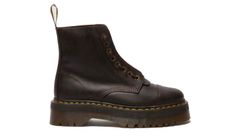 Dr. Martens Sinclair Leather Platform Boots Brown Dámske - Topánky Dr. Martens - Hnedá - DM40910200-9.5 - Size: 9.5