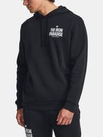 Under Armour Project Rock Rival Fleece Hoodie Sweatshirt Schwarz