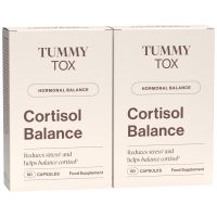 Cortisol Balance (2 cutii) - pastile antistres cu ashwagandha. Fără hormoni și vegane. 2 x 60 de capsule | TummyTox