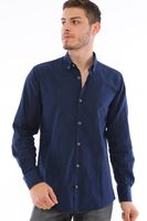 G721 DEWBERRY MEN'S SHIRT-NAVY BLUE